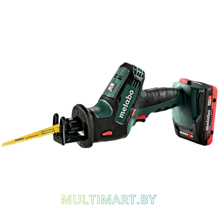 Сабельная пила Metabo SSE 18 LTX Compact 602266800 (с 2-мя АКБ 4 Ач, кейс)